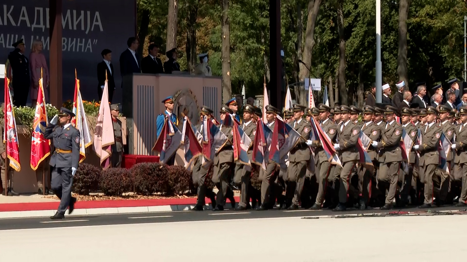 Beograd, promocija najmladjih oficira Vojske Srbije u kasarni ,,General Jovan Miskovic'' na Banjici, pokrivanje